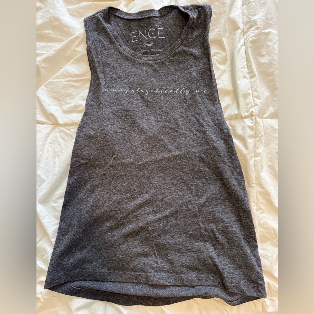 Gray Women's Workout Muscle Tank